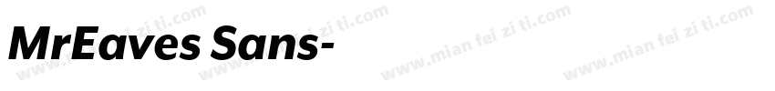MrEaves Sans字体转换